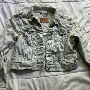 Hollister Cropped Blue Denim Jacket